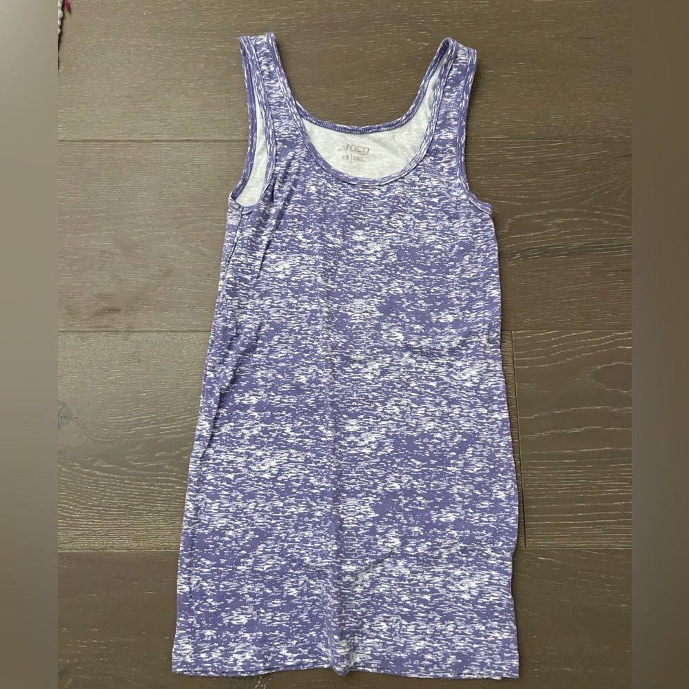 Purple and White Tank